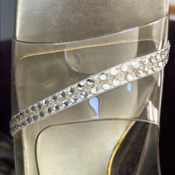 Mootsies Tootsies Silver and Lucite  Women's Shoes Size 6 - Picture 4 of 4